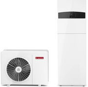 Pompa de Caldura Aer-Apa Inverter Monobloc Ariston Nimbus Compact 50 M NET, 5 kW, A+++, Incalzire, Racire si A.c.m, cu boiler 180 l incorporat si anod Mg, unitate externa cu schimbator Inox, compresor dublu rotativ, MONOFAZAT