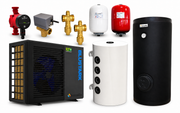 Pachet pompa de caldura Fornello BLUSTARK monobloc, aer-apa, ecologica R290, 8.3 kW, Qsense 9, Boiler Fornello Sol 200 litri 2S, Puffer 80 litri, pompa circulatie Grundfos Alpha, Vana deviatoare 3 cai, Valve anti-inghet si Vase expansiune