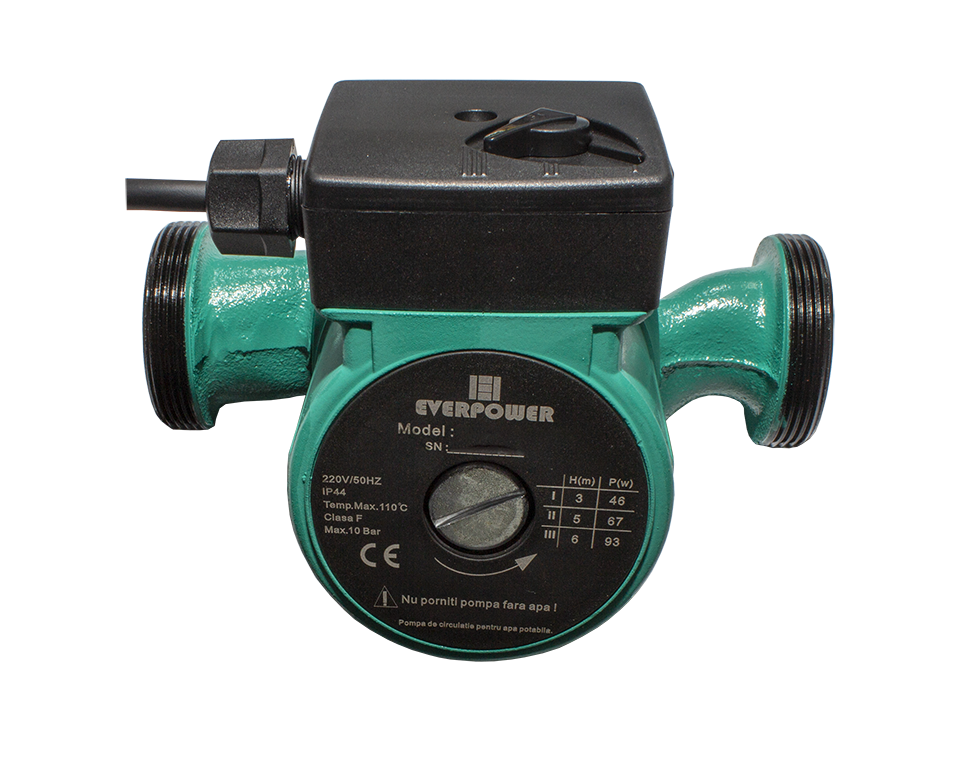 Pompa de recirculare Everpower RS 25/6G, 130 mm
