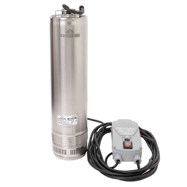 Pompa submersibila centrifugala multietajata Wasserkonig SI50110/5, diametru 5", 1200 W, debit 6600 l/h, inaltime refulare 50 m