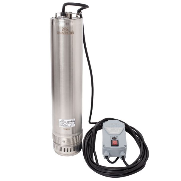 Pompa submersibila centrifugala multietajata Wasserkonig SI83110/5, diametru 5", putere 1900 W, debit 6600 l/h, inaltime refulare 83 m