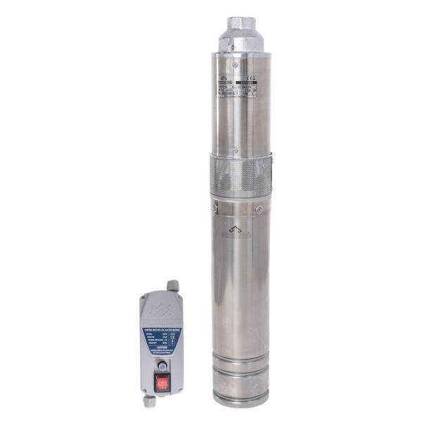 Pompa submersibila cu surub Wasserkonig XW3080, pentru ape curate, diametru 4", putere 1200 W, debit 3000 l/h, inaltime refulare 80 m