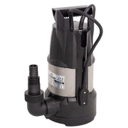 Pompa submersibila din plastic Wasserkonig SPEC9208, particule max. 5 mm, putere 750 W, debit 12500 l/h, H refulare 8.5 m, carcasa motor inox, senzori electronici de nivel