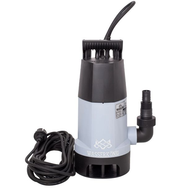 Pompa submersibila din plastic Wasserkonig SPED8225, particule max. 35 mm, putere 750 W, debit 13500 l/h, inaltime refulare 7.5 m, senzori electronici de nivel