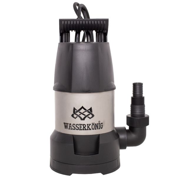 Pompa submersibila din plastic Wasserkonig SPMC9192, particule max. 5 mm, putere 600 W, debit 11500 l/h, inaltime refulare 8.5 m, flotor electromecanic