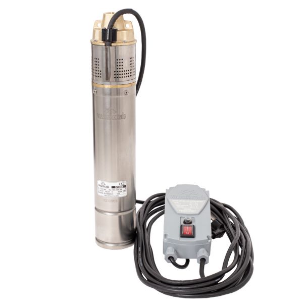Pompa submersibila periferica Wasserkonig SI13055, diametru 4", 1800 W, debit 3300 l/h, inaltime refulare 130 m
