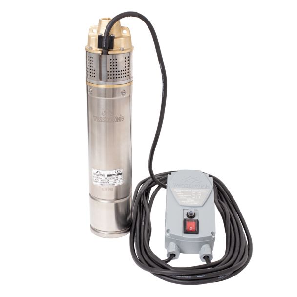 Pompa submersibila periferica Wasserkonig SI6352, diametru 4", 1150 W, debit 3120 l/h, inaltime refulare 63 m