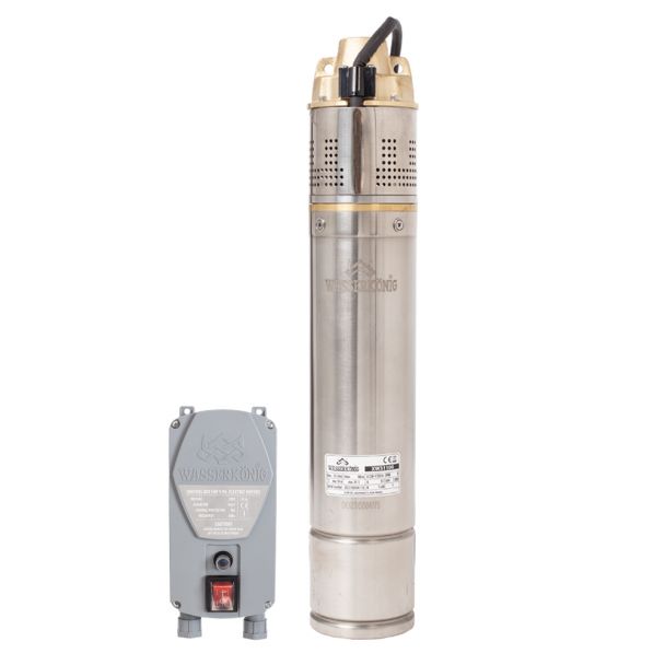 Pompa submersibila periferica Wasserkonig XW31100, diametru 4", 1400 W, debit 3090 l/h, inaltime refulare maxim 100 m