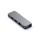 Cumpara Adaptor Satechi Aluminium Pro Hub Mini (1xUSB4 96W,  2 x USB-A 3.0, 1xEthernet, 1xUSB-C, 1xAudio) - Space Grey de la Mesterul Minune