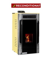 PRODUS, RECONDITIONAT, USOR LOVIT DAR IN PERFECTA STARE DE FUNCTIONARE cod 19032 !!! Termoșemineu Fornello Primo Truva 25 kW Ivory cu kit complet încorporat pentru sistemul de încălzire,pompa de circulatie,vas de expansiune,supape de siguranta