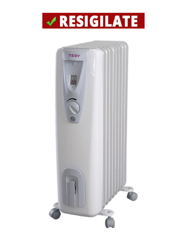 PRODUS RESIGILAT, NOU, IN PERFECTA STARE DE FUNCTIONARE 13009 !!! Calorifer electric TESY CB 2009 E01R, 2000 W, 9 elementi, 3 trepte de putere, Termostat de siguranta, Termostat reglabil, Protectie anti-inghet