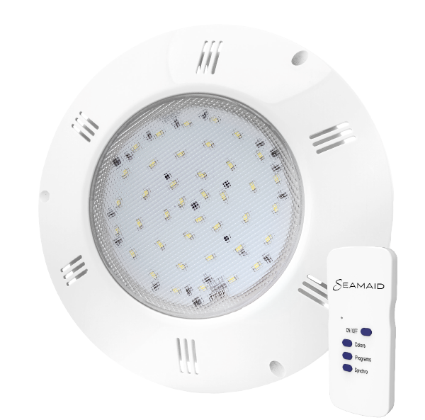 Proiector LED plat piscina RGB cu telecomanda Seamaid