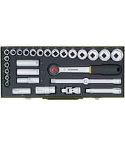 Trusa chei tubulare in cutie de metal, Proxxon 23000, 1/2