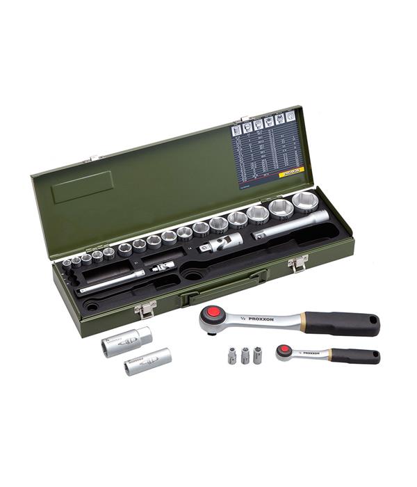 Trusa chei tubulare 1/4" si 1/2", Proxxon 23020, 27 buc