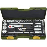 Trusa completa, versiune in Inch, cu chei tubulare de 1/4