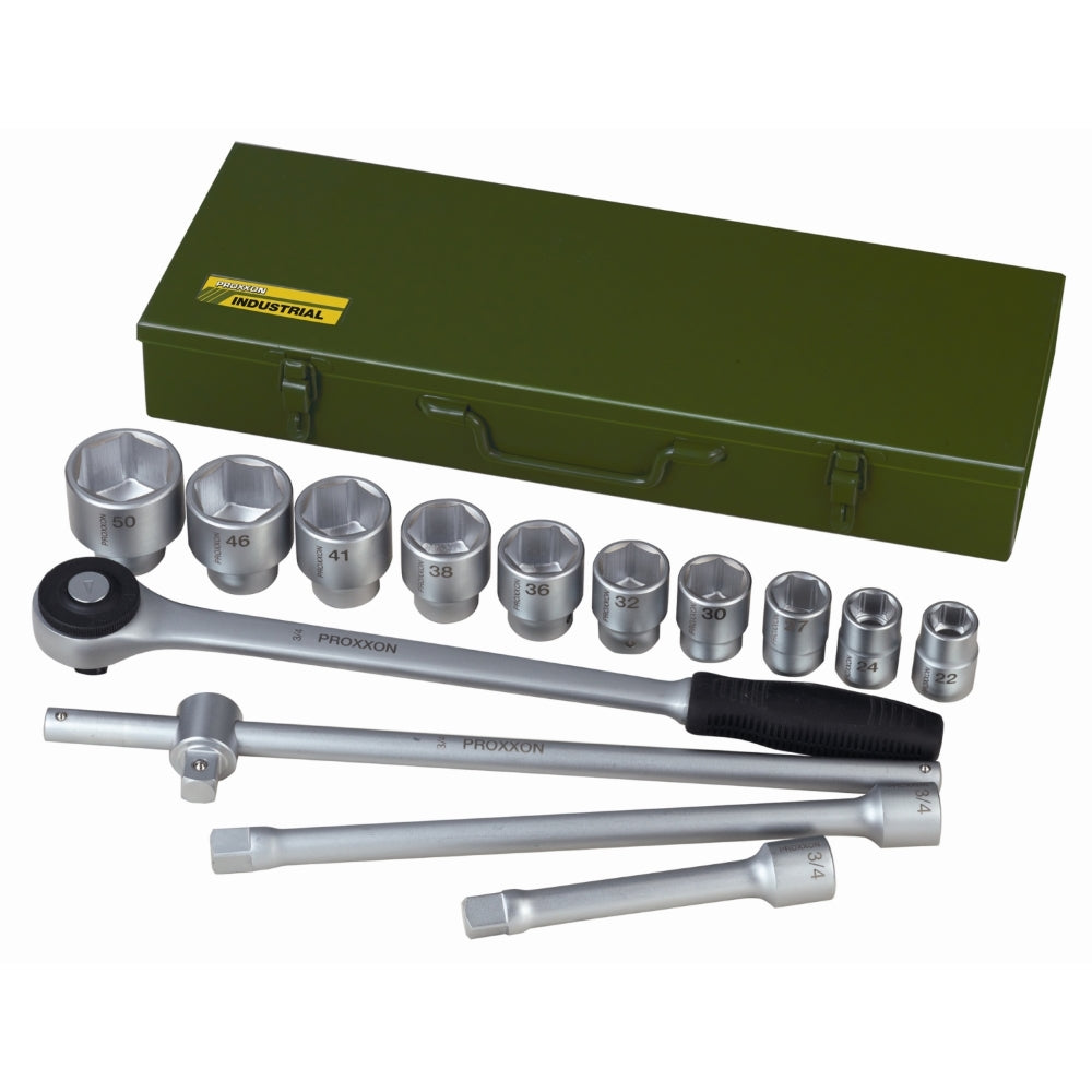 Trusa chei tubulare 3/4" pentru camioane, Proxxon 23300, 14 piese