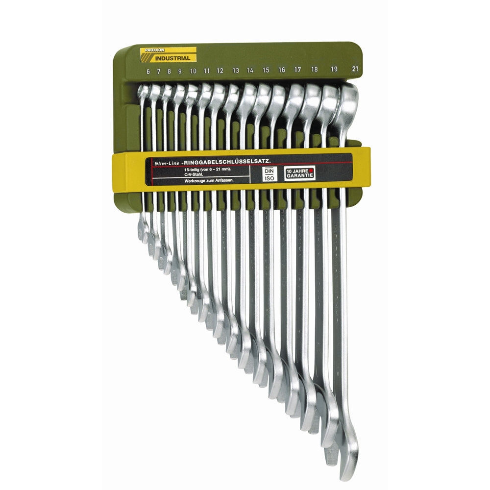 Set 15 chei combinate Slim - Line, Proxxon 23821 