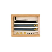 Set de 3 cutite strung cu placute amovibile, Proxxon 24556, 10x10x90