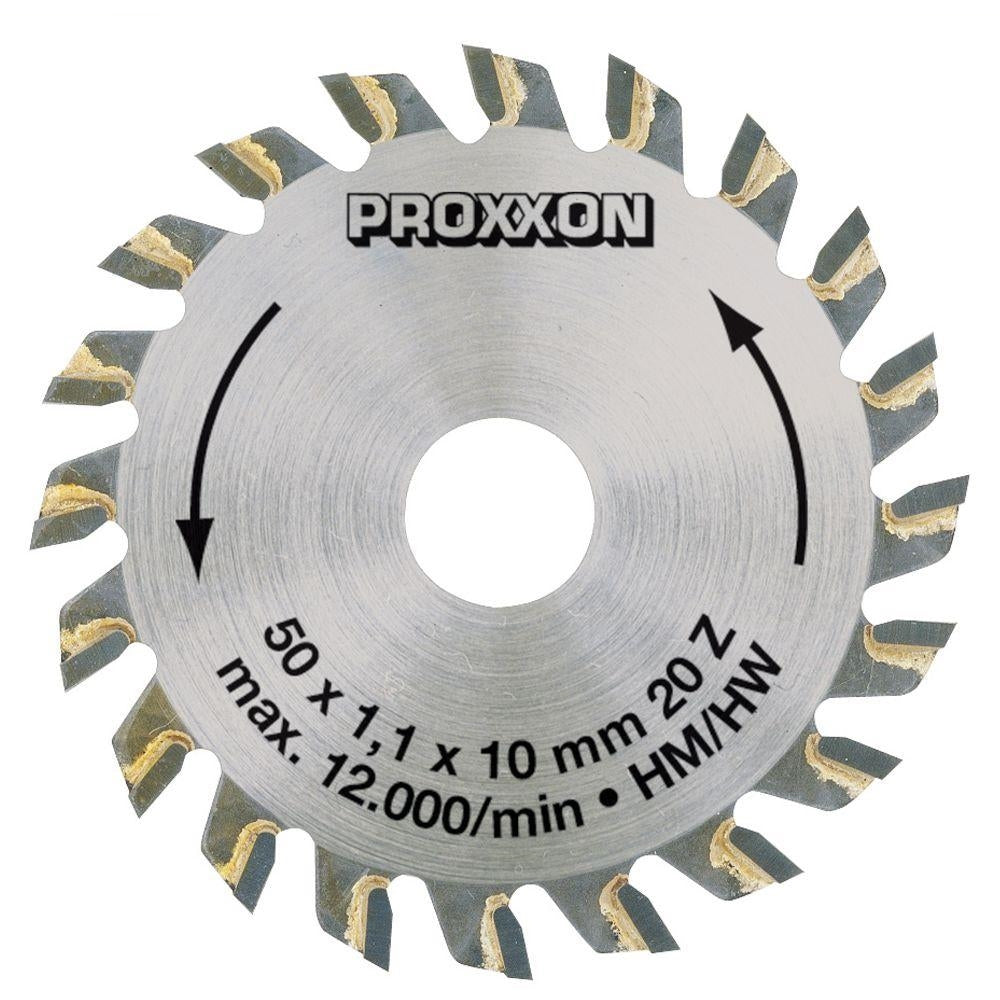 Cumpara acum Disc debitor cu dinti din tungsten, Proxxon 50mm, 20 dinti, Proxxon de la Mesterul Minune
