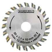 Cumpara acum Disc debitor cu dinti din tungsten, Proxxon 50mm, 20 dinti, Proxxon de la Mesterul Minune