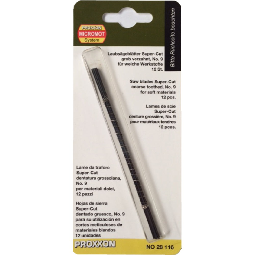 Cumpara acum Panze fara pin pentru traforaje, Proxxon 14 TPI, 12 buc, Proxxon de la Mesterul Minune