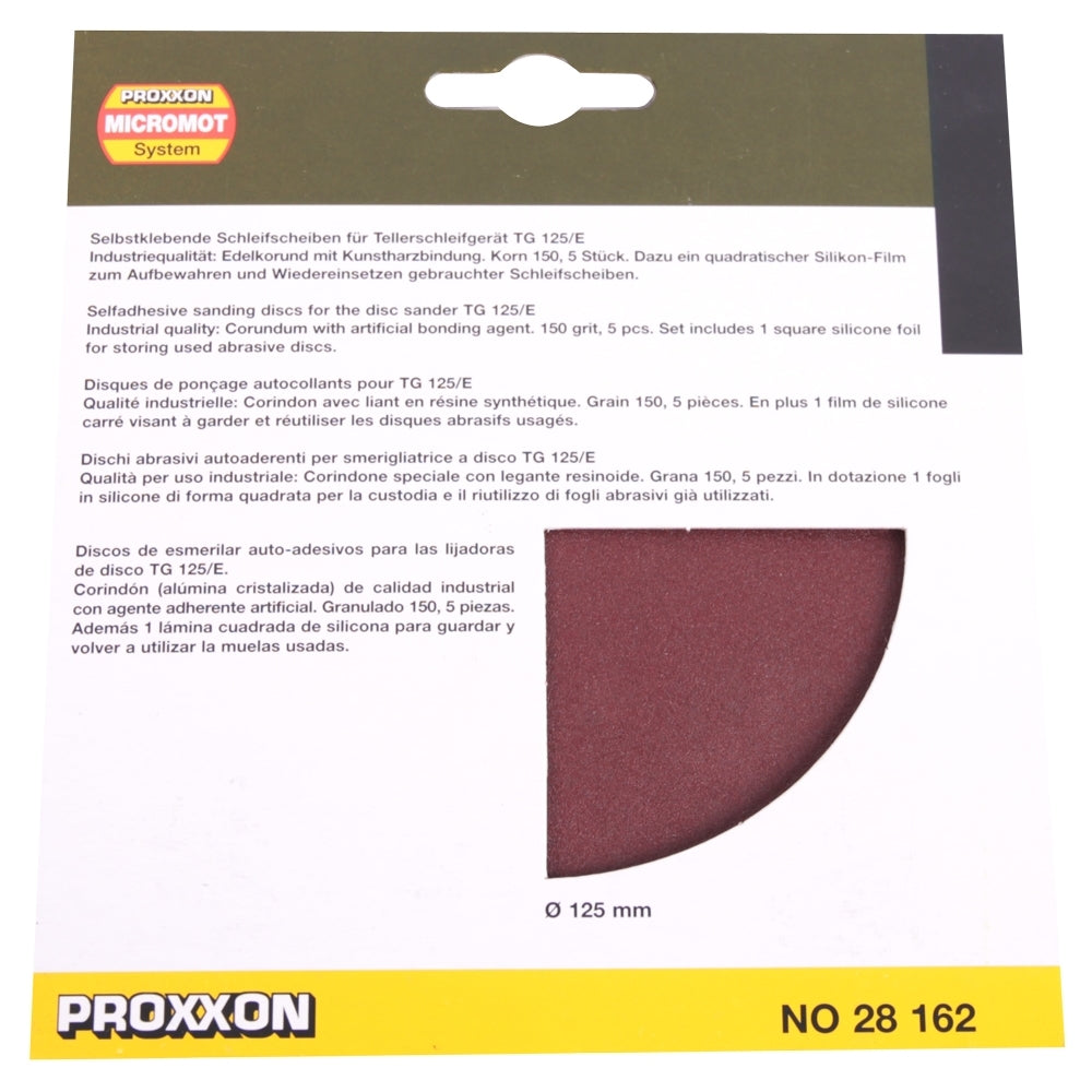 Cumpara acum Discuri autoadezive 125mm, GR150, Proxxon, Proxxon Micromot 28162 de la Mesterul Minune
