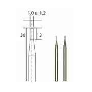Set burghie din Tungsten-Carbid, Proxxon 28320,  1.0 si 1.2mm