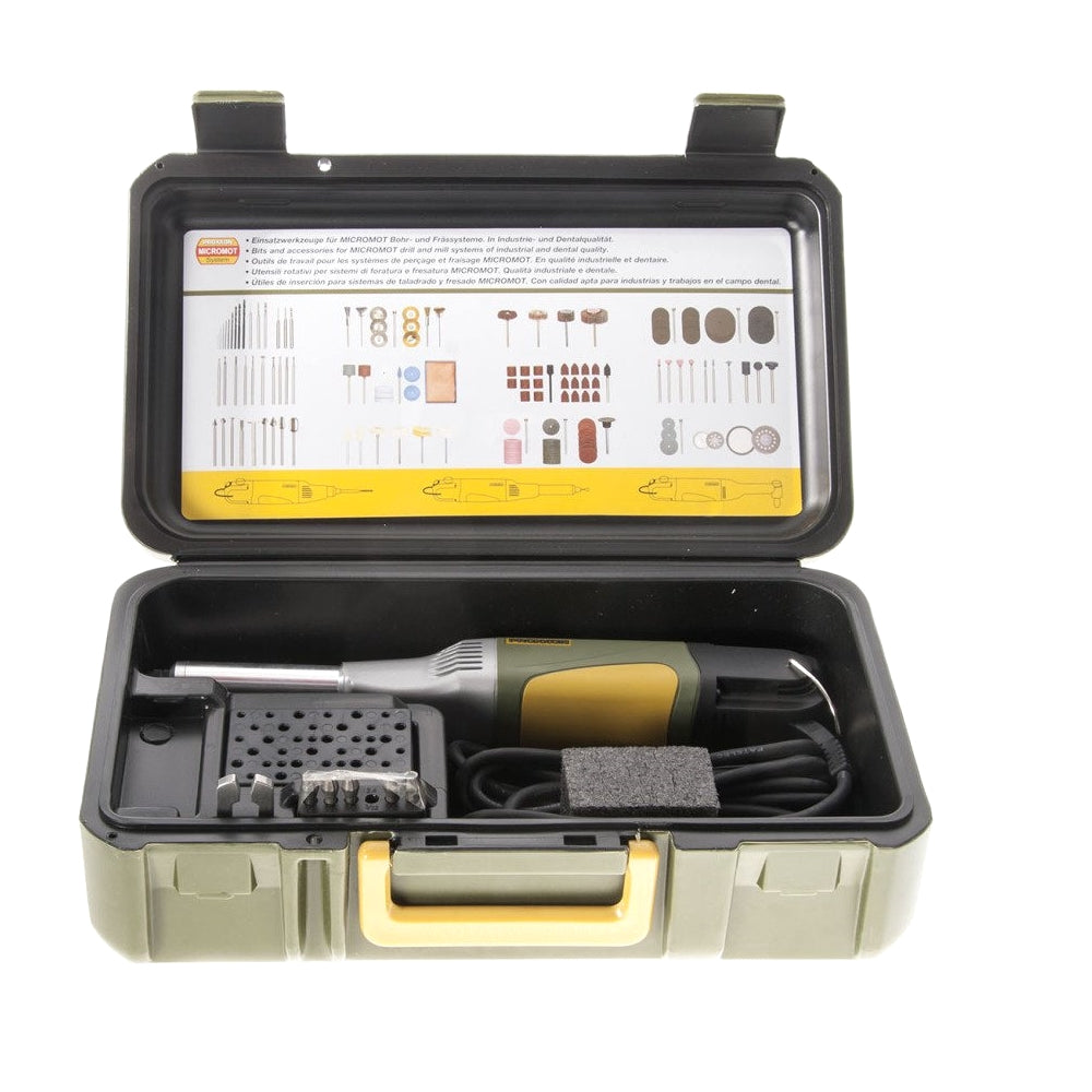 Proxxon 28485, Masina de gaurit-frezat cu gat lung LBS/E, 5000-20000 rpm, 100W, + geanta si accesorii