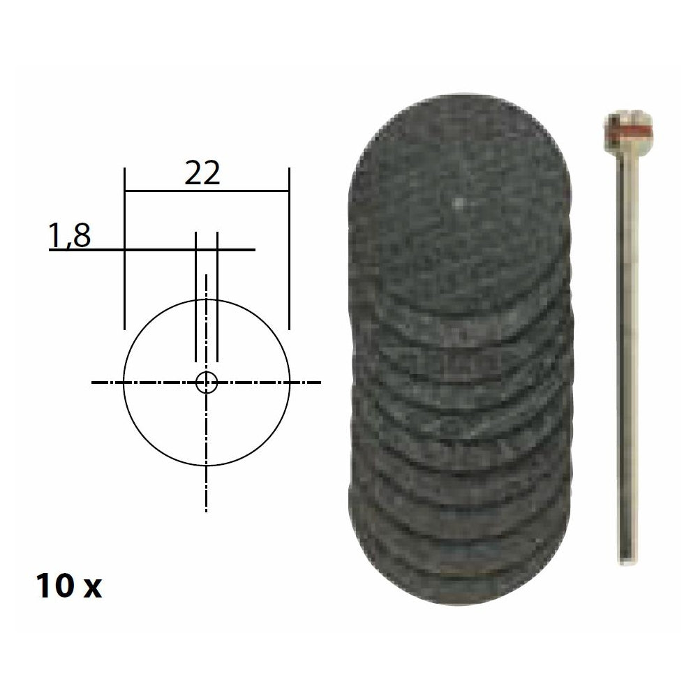 Cumpara acum Set discuri debitoare din oxid de aluminiu, 22mm, 10 buc, Proxxon de la Mesterul Minune