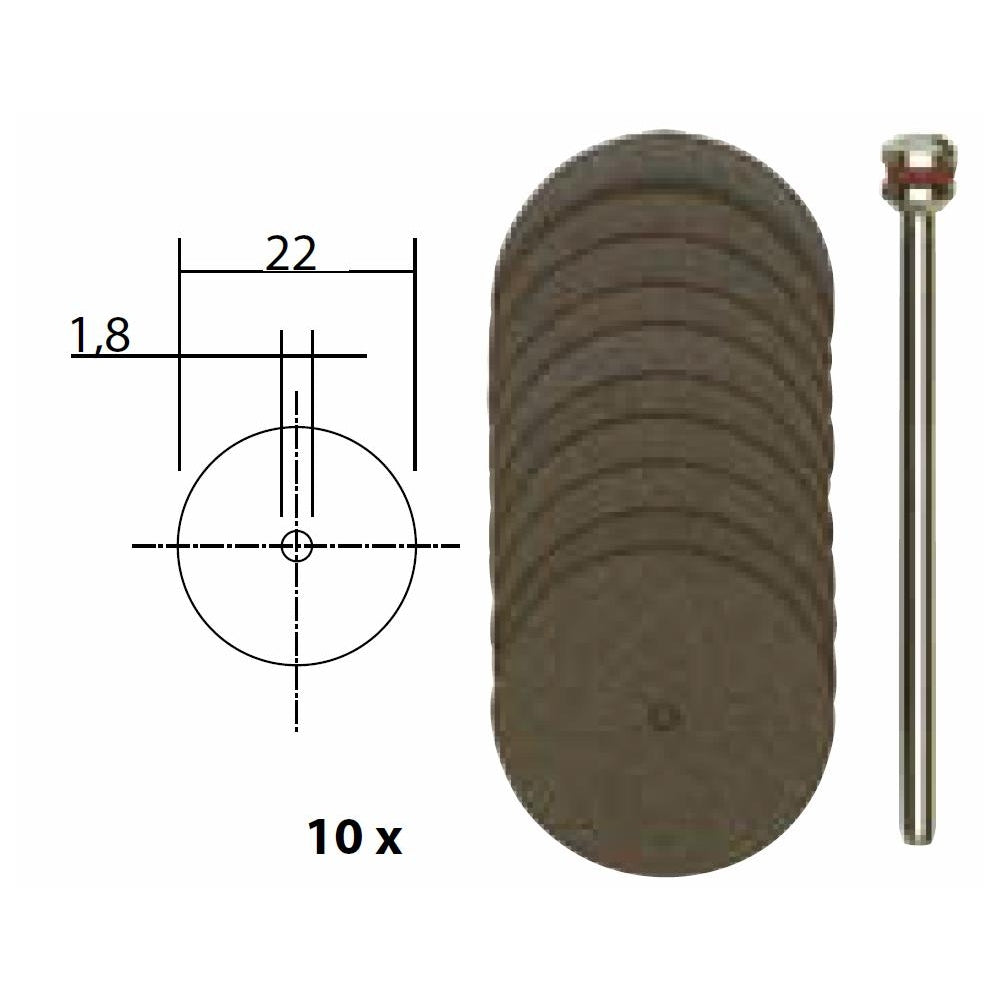 Cumpara acum Set discuri debitoare din corindon, 22mm, 10 buc, Proxxon, Proxxon de la Mesterul Minune