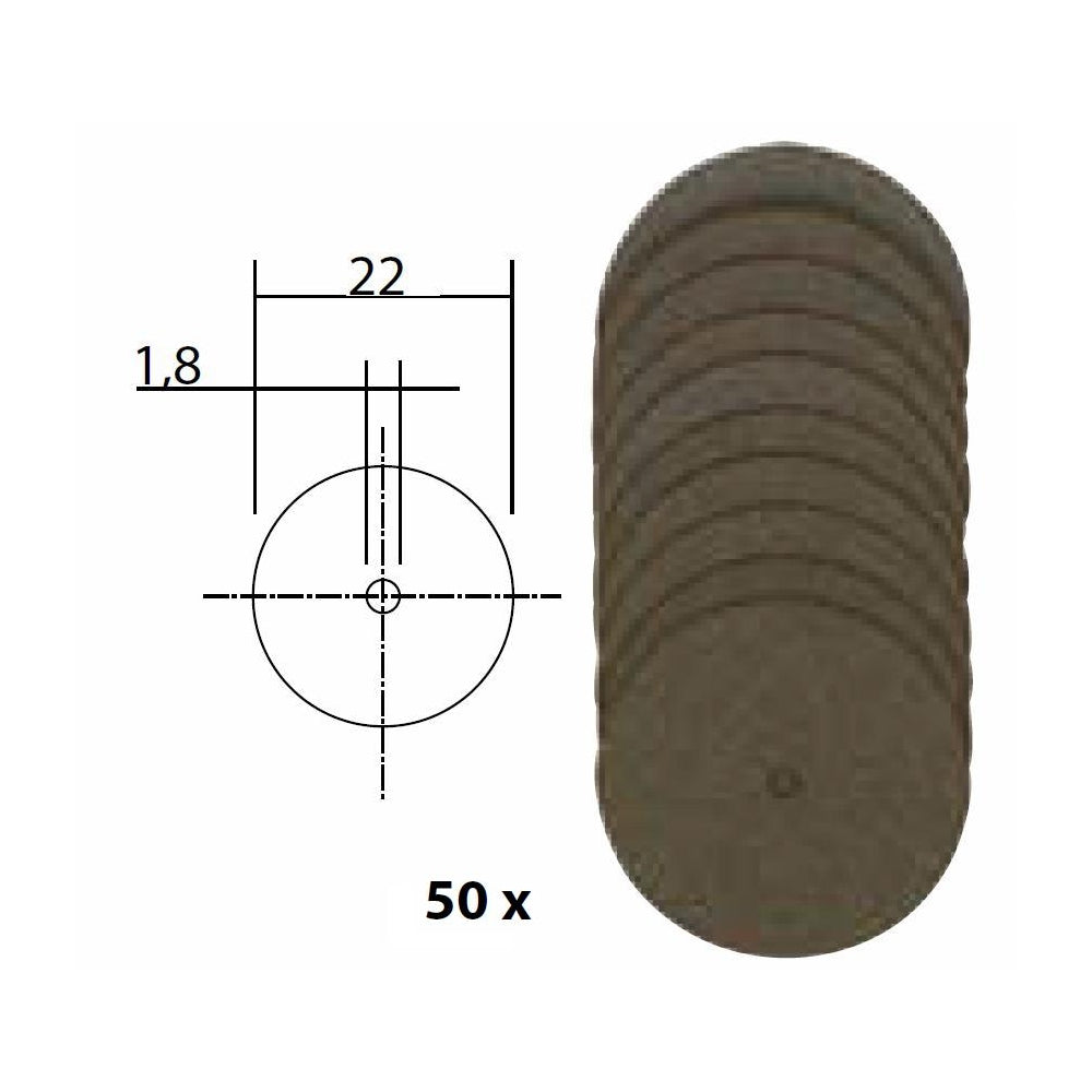 Cumpara acum Set discuri debitoare din corindon, 22mm, 50 buc, Proxxon, Proxxon de la Mesterul Minune