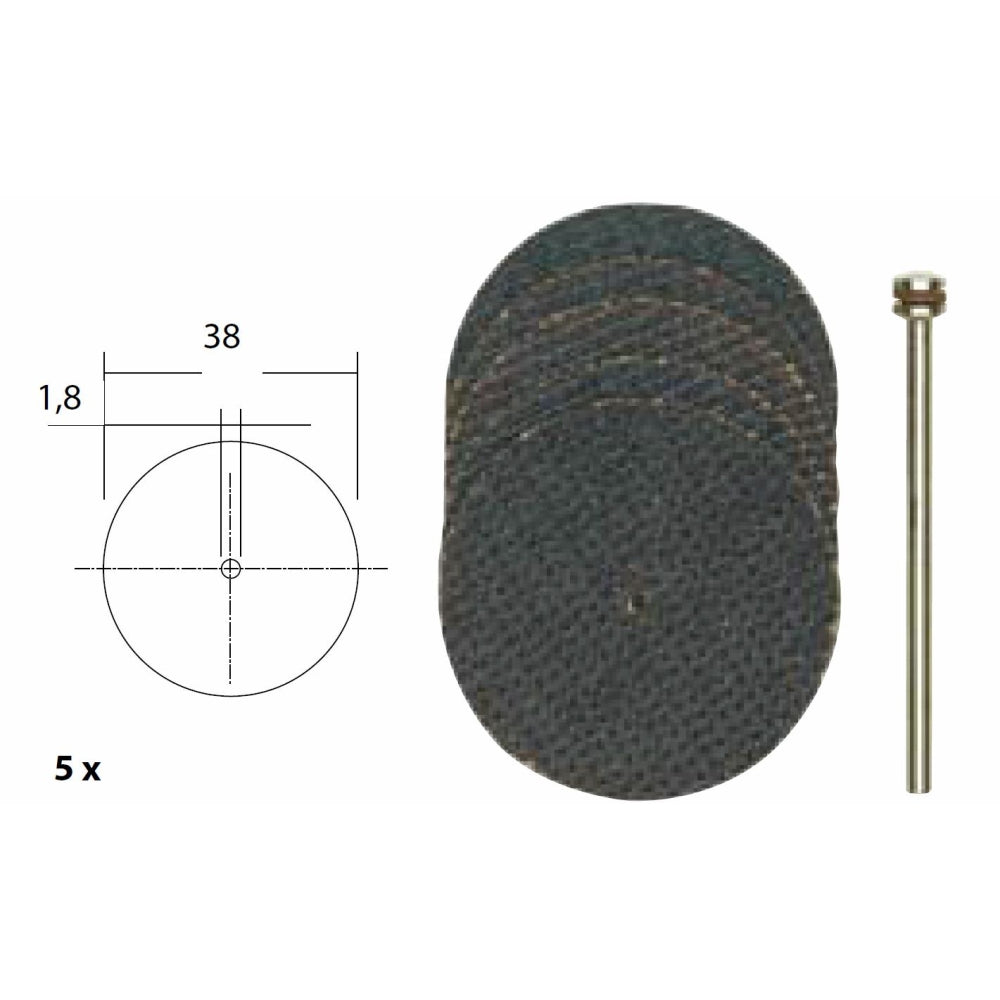 Cumpara acum Set 5 discuri din oxid de aluminiu, 38mm, Proxxon, Proxxon Micromot de la Mesterul Minune