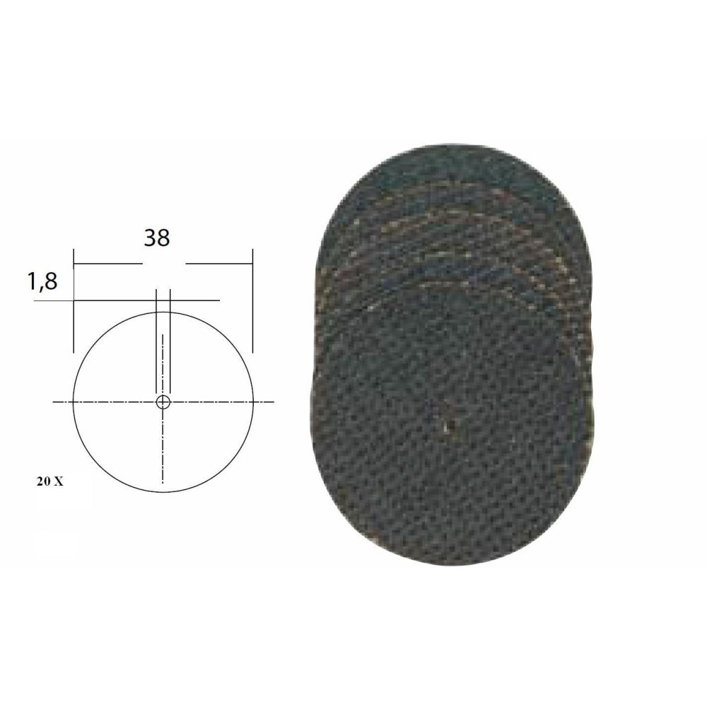 Cumpara acum Set 20 discuri din oxid de aluminiu, 38mm, Proxxon, Proxxon Micromot de la Mesterul Minune