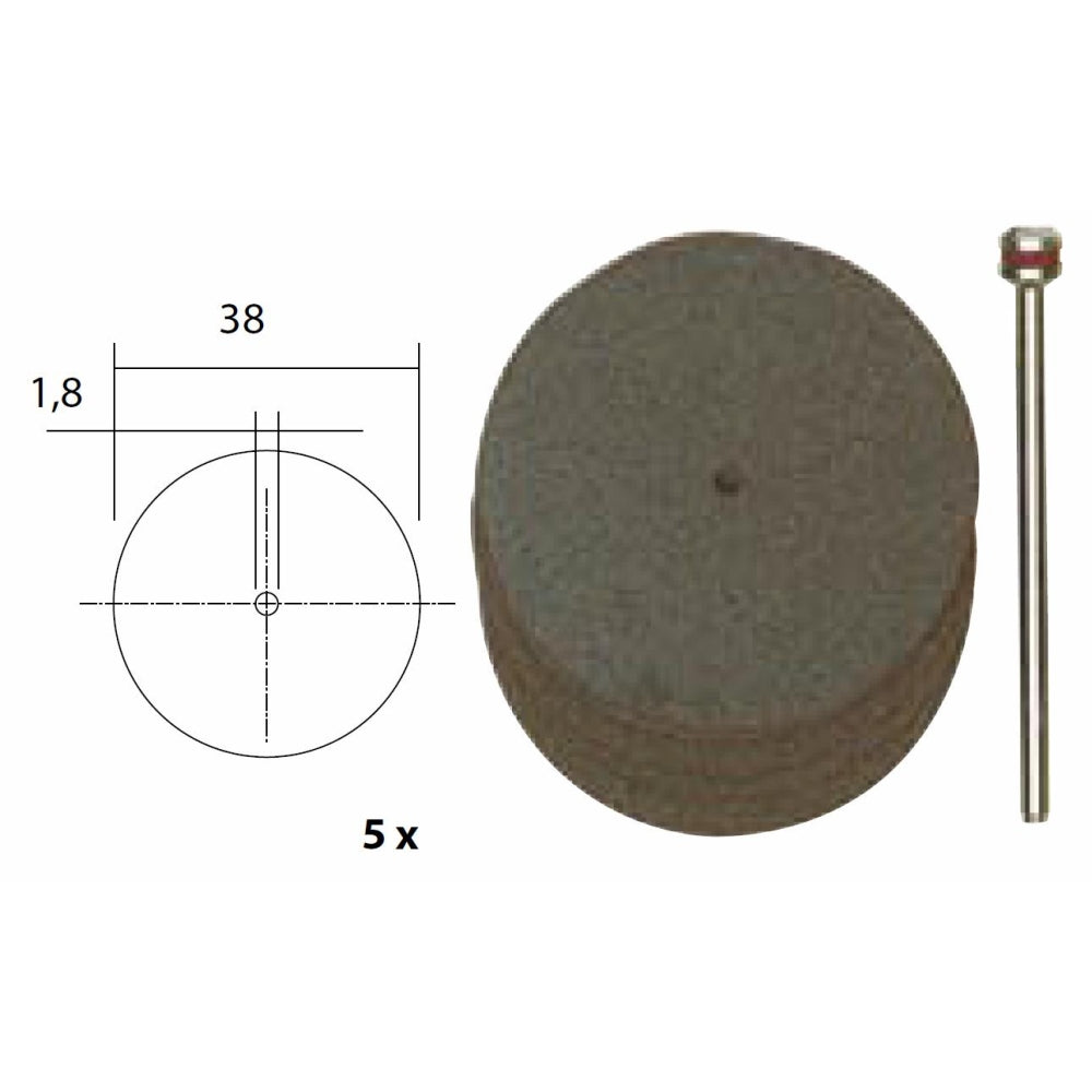 Cumpara acum Set 5 discuri din corindon, 38mm, Proxxon, Proxxon Micromot 28820 de la Mesterul Minune