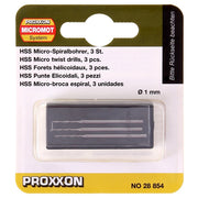 Cumpara acum Set 3 burghie HSS, 1.0mm, Proxxon, Proxxon Micromot 28854 de la Mesterul Minune