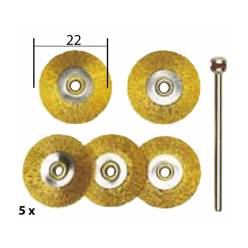 Set discuri din alama, 22mm,  Proxxon 28962