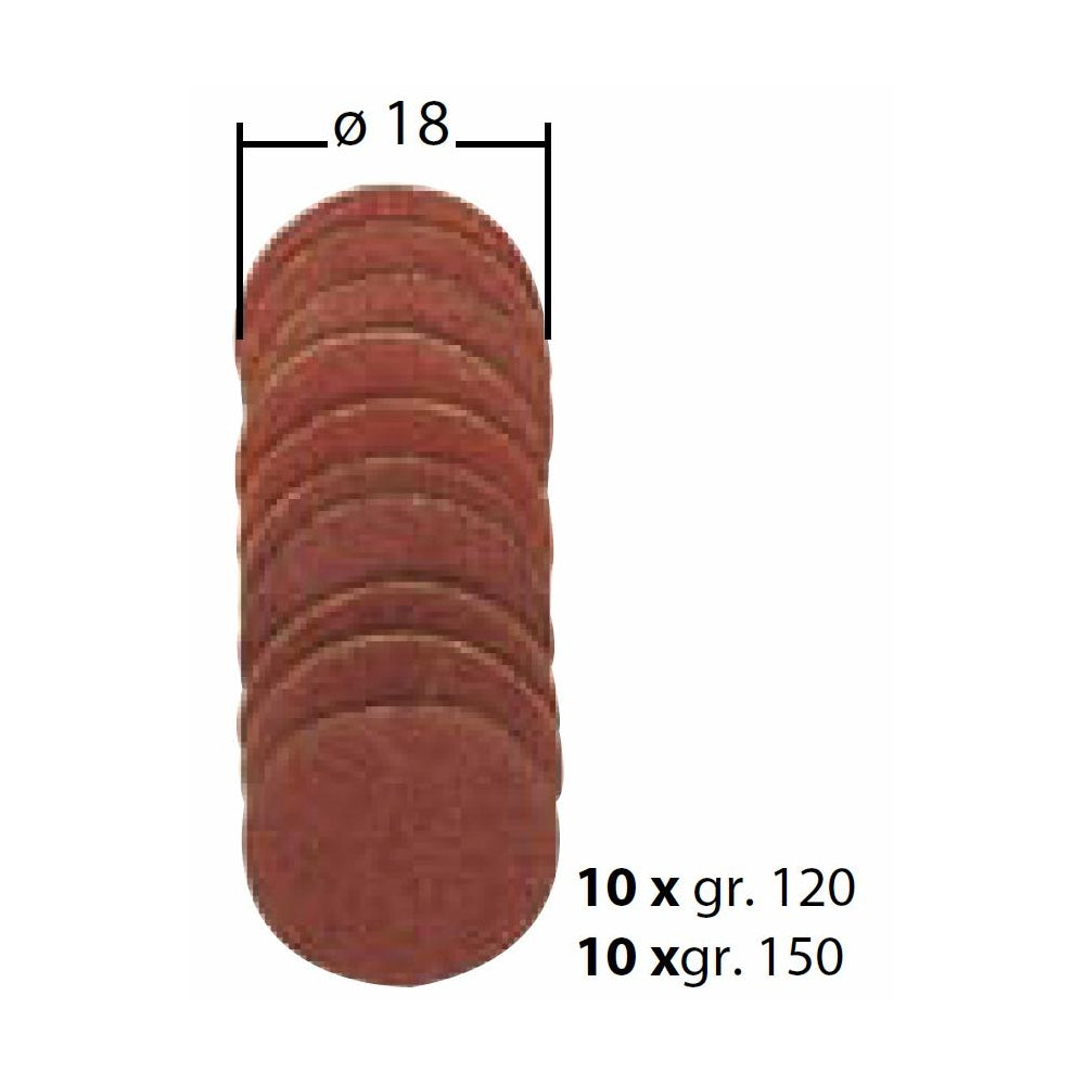 Cumpara acum Set 20 discuri din corindon, 18mm, GR120 si GR150, Proxxon, Proxxon de la Mesterul Minune