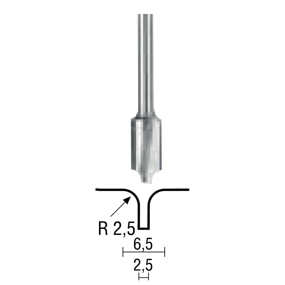 Cumpara acum Freza combinata pentru canale, 2.5/6.5mm, Proxxon, Proxxon Micromot de la Mesterul Minune