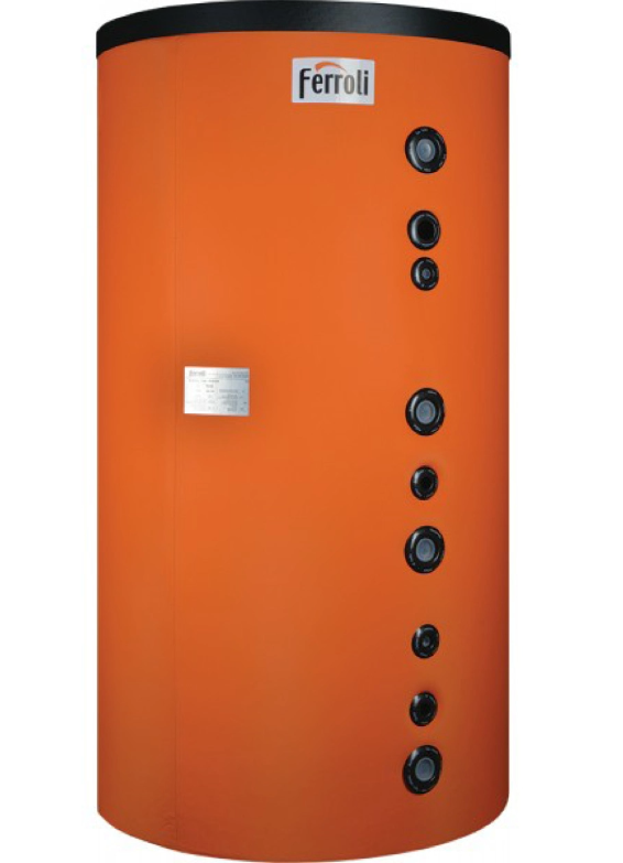 Puffer cu doua serpentine Ferroli FB2 2000 litri, cu izolatie