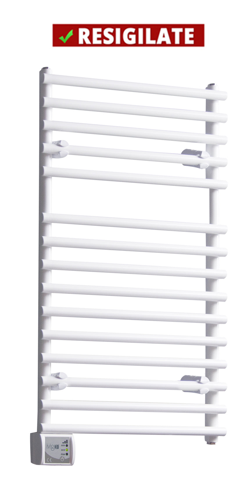PRODUS RESIGILAT CU DEFECTE ESTETICE DAR IN PERFECTA STARE DE FUNCTIONARE cod 7056 !!! Radiator (calorifer) baie portprosop electric iVigo EHR 5019, 450 W, 500x1000 mm, culoare alb