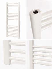 Radiator (calorifer) de baie tip portprosop Fornello Evo drept 400x1000, Alb