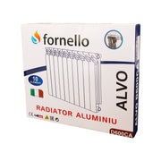 Radiator (calorifer) din aluminiu Fornello ALVO D600CA, baterie 10 elementi, 10 ani garantie, inaltime 600 mm