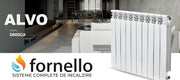Radiator (calorifer) din aluminiu Fornello ALVO D600CA, baterie 10 elementi, 10 ani garantie, inaltime 600 mm