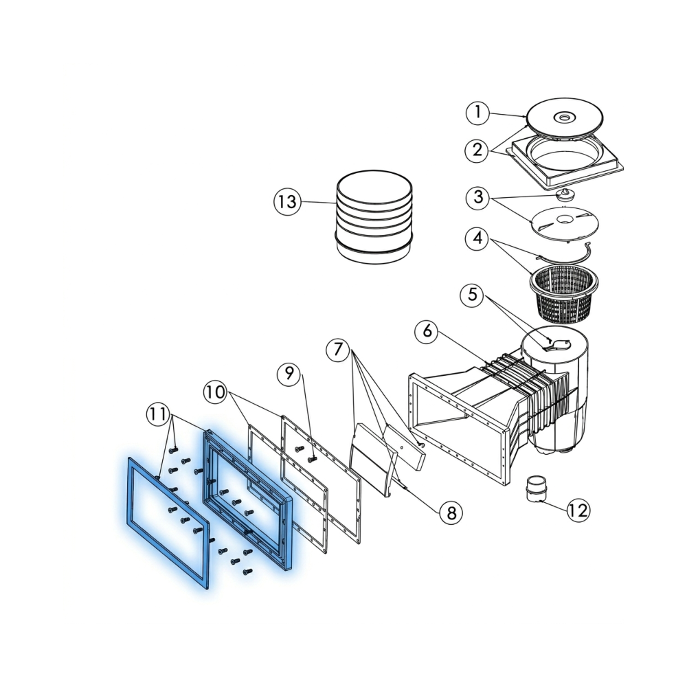 Rama skimmer Emaux 89150707 pentru seriile EM0140 SV