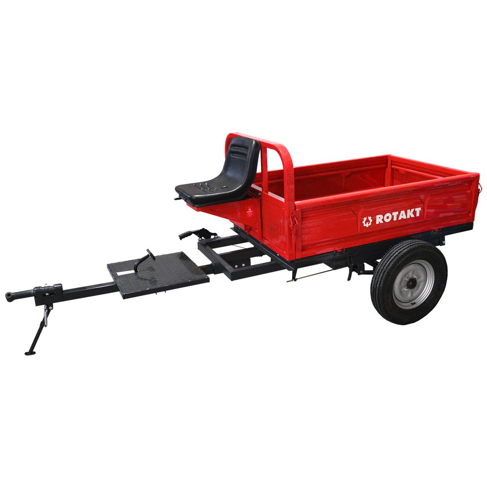 Cumpara Remorca motocultor Rotakt REM500, capacitate maxim 500 kg, basculabila de la Mesterul Minune