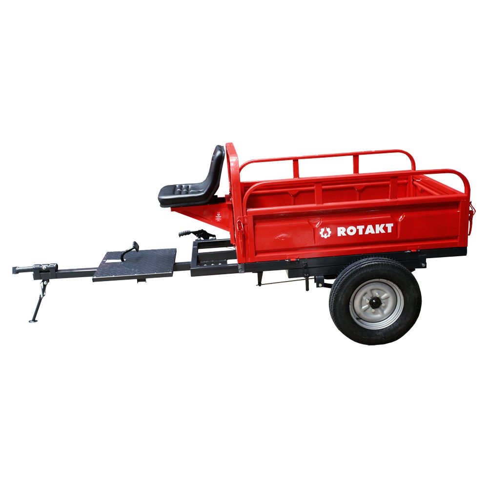 Cumpara Remorca motocultor Rotakt REM600, capacitate maxim 500 kg, basculabila de la Mesterul Minune