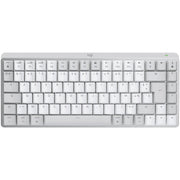 Cumpara Tastatura Wireless Logitech MX Mechanical Perfomance Mini for Mac, Iluminata, Silentioasa, USB, BT, US INT, Pale Grey de la Mesterul Minune