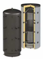 Rezervor acumulare PUFFER Sunsystem cu 2 serpentine PBM R2 500 litri