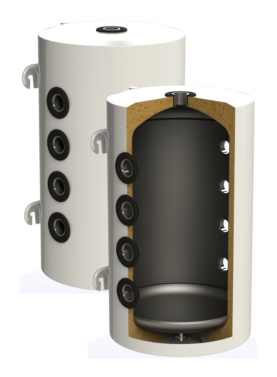 Rezervor de acumulare Puffer pentru pompe de caldura Sunsystem PSM 80 litri
