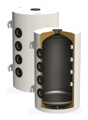 Rezervor de acumulare Puffer pentru pompe de caldura Sunsystem PSM 80 litri